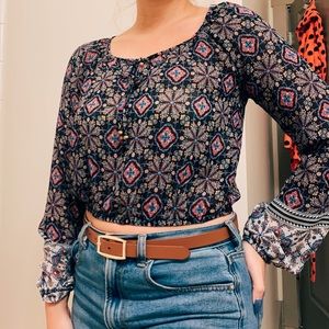 Floral crop top